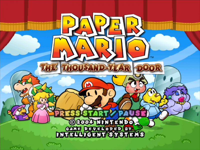 Paper Mario: The Thousand-Year Door Title Screen